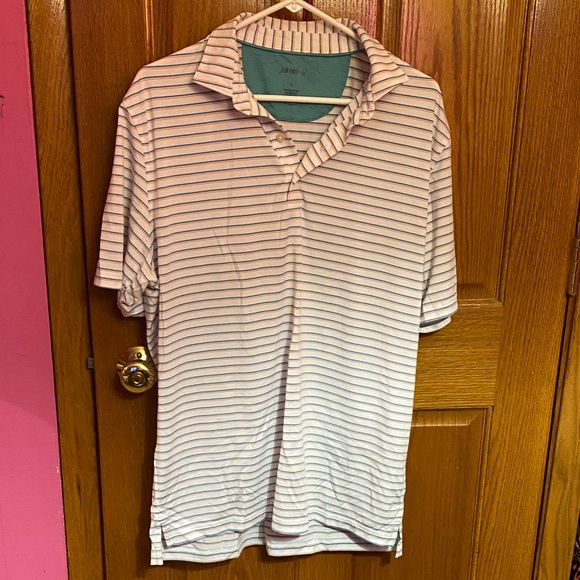 johnnie-O Other - johnnie-O White and Blue Striped Polo Shirt